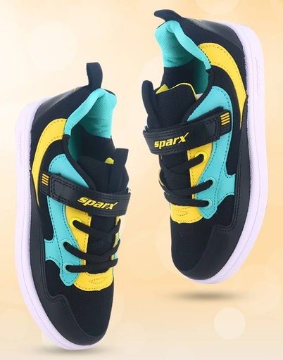SK-097-BKYL | SPARX CHAUSSURES 97 ENFANT |  BLACK YELLOW