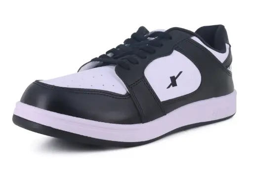 SM-747-WHBK | SPARX SHOES 747 CHILD WHITE BLACK