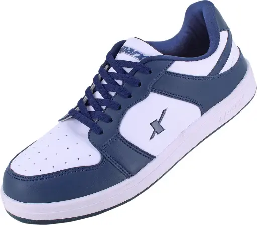 SM-747-WHNB | SPARX SHOES 747 CHILD WHITE NAVY BLUE
